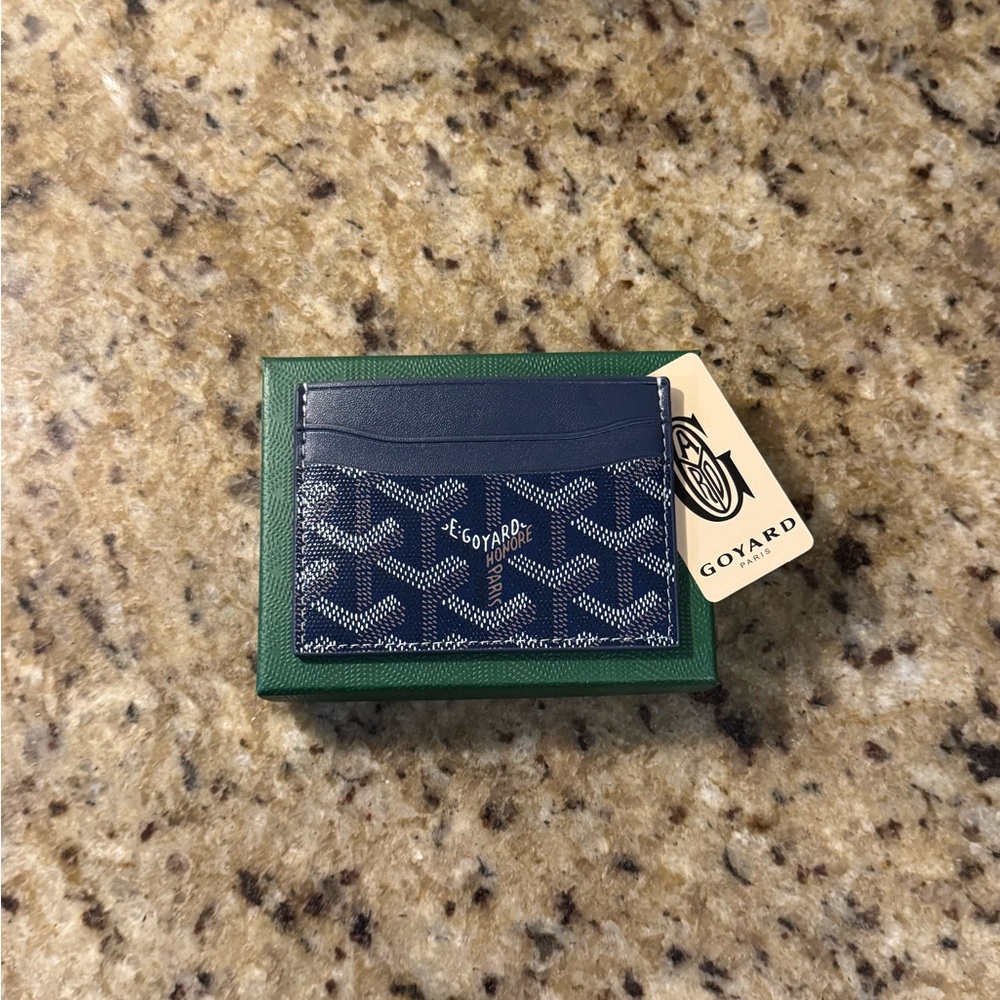 Navy blue wallet cardholder
